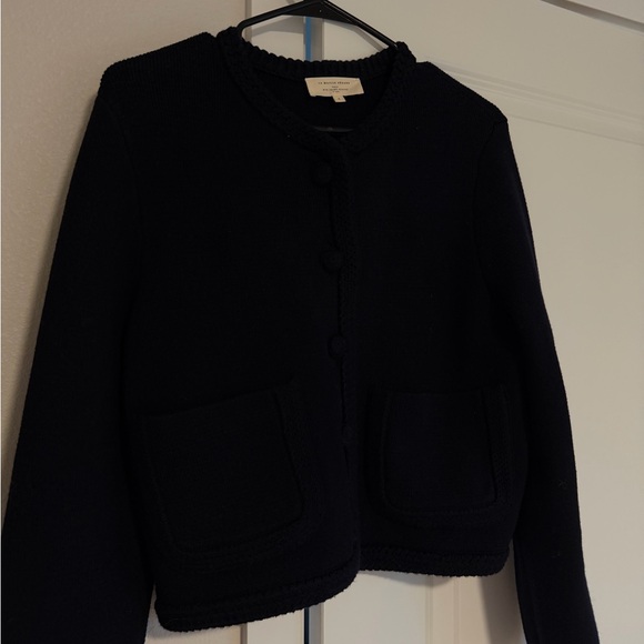 Sezane Navy Blue Women's Sweater - Picture 4 of 4
